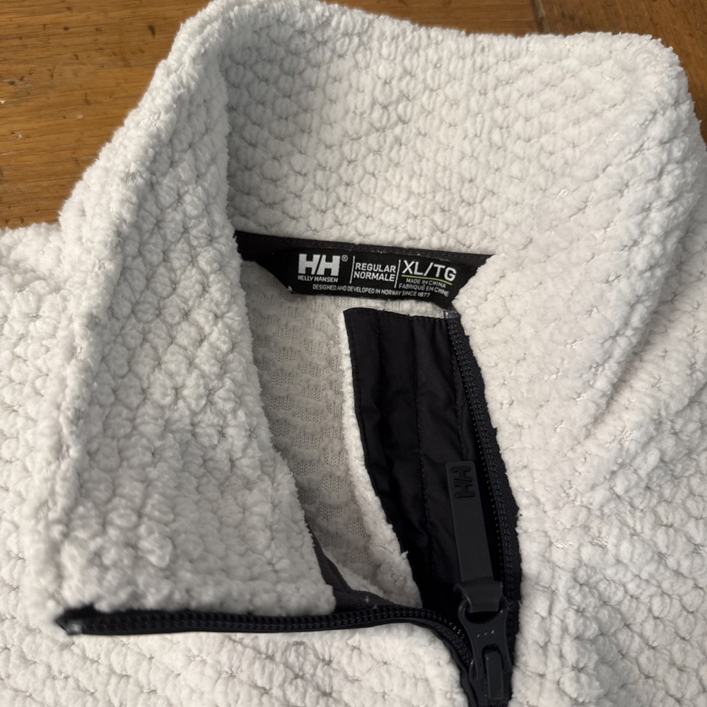Helly Hansen Women's Cream Lyra full zip Fleece Sz XL - Picture 7 of 9